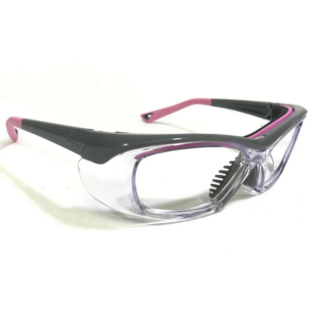 OnGuard Safety Goggles Eyeglasses Frames OG220S Gray Pink Clear Z87-2 55-15-130